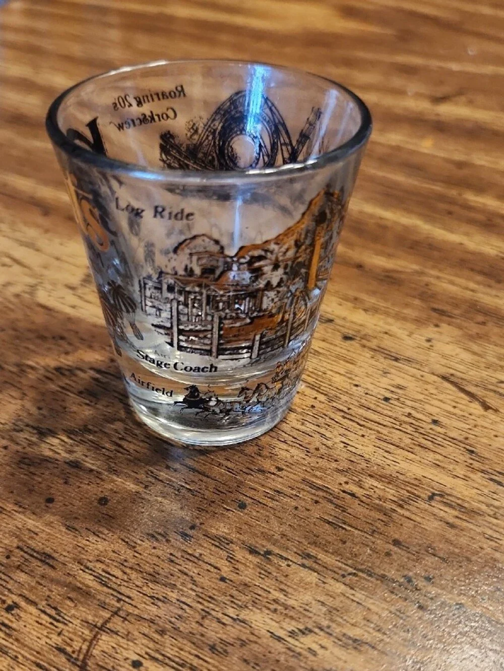 Knott's Berry Farm Gold Logo Shot Glass